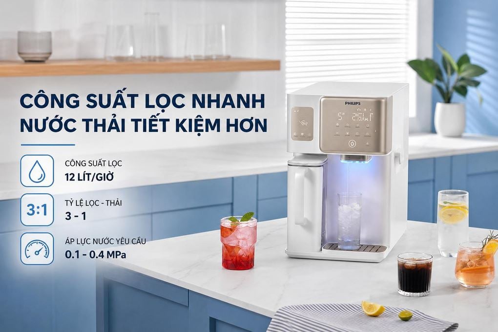 Máy lọc nước Philips ADD6922CG/97 - lõi lọc Máy lọc nước Philips ADD6922CG/97 - lõi lọc