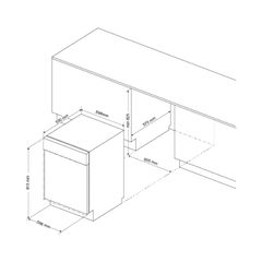 Máy rửa chén âm tủ 60cm 14 bộ chén dĩa tự động mở cửa Malloca MDW147713AD ảnh 6
