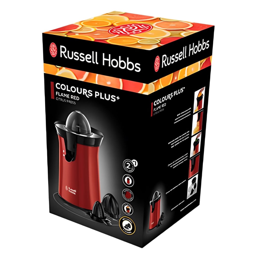 Máy vắt cam Russell Hobbs 26010-56 Colour Plus+ Flame Red Citrus Press – ảnh 8