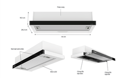 Máy hút mùi âm tủ Sunhouse SHB6128 SHB6128MT ảnh 5