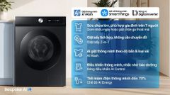 Máy giặt sấy Samsung Bespoke Inverter giặt 12 kg - sấy 7 kg WD12DB7B85GBSV