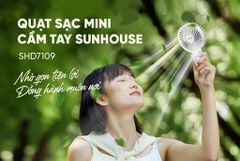 Quạt sạc mini cầm tay Sunhouse SHD7109 ảnh 5