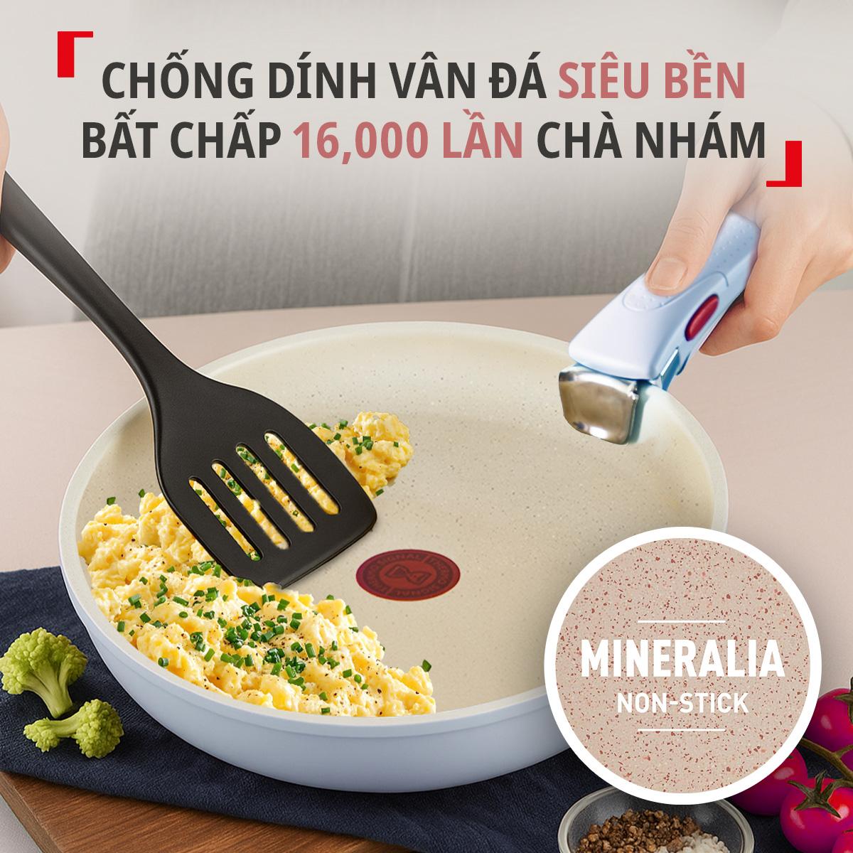 Bộ 5 nồi chảo 2 cán rời Tefal Ingenio Serenity L827SB04, 16/20/22/26/28cm, 4 nắp 16/20, xanh dương – ảnh 2