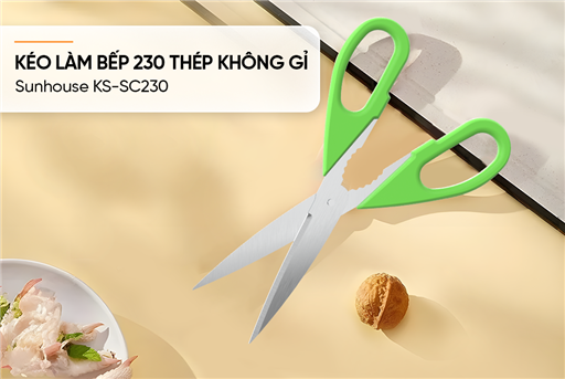 Kéo làm bếp 230 thép không gỉ Sunhouse KS-SC230 – ảnh 3