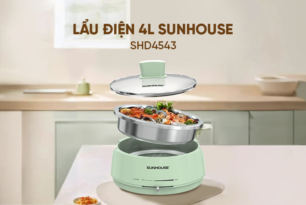 Lẩu điện 4L Sunhouse SHD4543 – ảnh 8