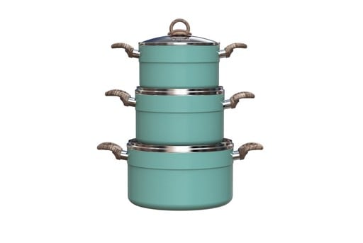 Bộ nồi chống dính đáy từ Sunhouse eco SHG1122MC