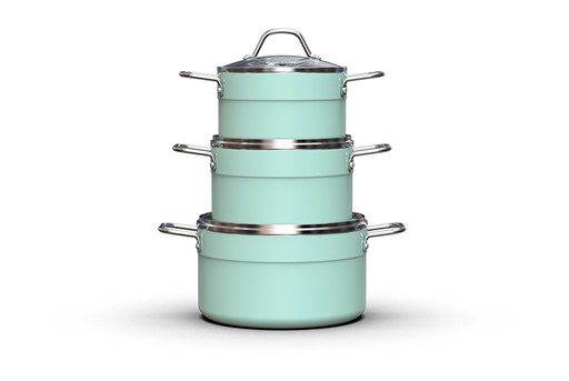 Bộ nồi nhôm chống dính đáy từ Sunhouse eco SHG1122MX