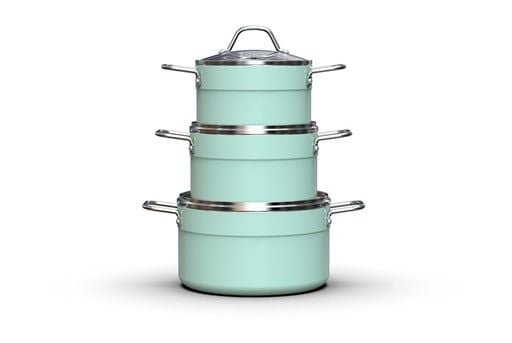Bộ nồi nhôm chống dính đáy từ Sunhouse eco SHG1122MX