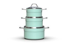 Bộ nồi nhôm chống dính đáy từ Sunhouse eco SHG1122MX ảnh 1