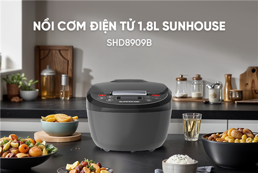 Nồi cơm điện tử 1.8L Sunhouse SHD8909B – ảnh 2