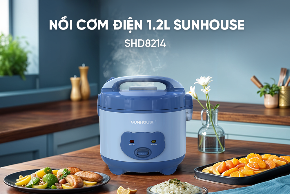 Nồi cơm điện 1.2L Sunhouse SHD8214 – ảnh 6