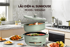 Lẩu điện đa năng 4L Sunhouse SHD4540 ảnh 6