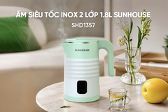 Ấm siêu tốc inox 2 lớp 1.8L Sunhouse SHD1357 ảnh 2