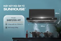Máy hút mùi âm tủ Sunhouse SHB72105-MT ảnh 5