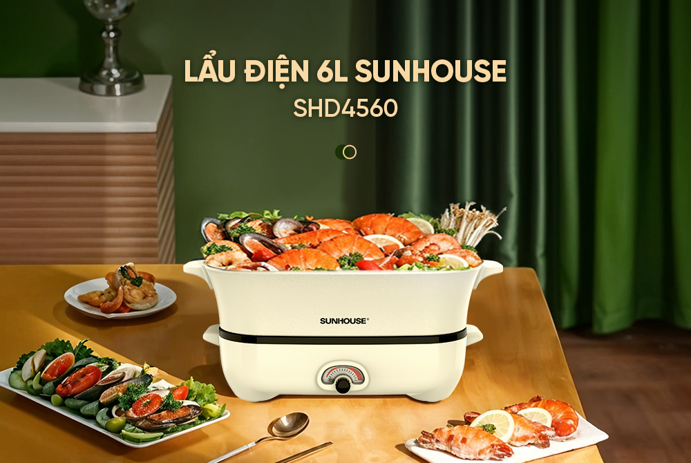 Lẩu điện 6L Sunhouse SHD4560 – ảnh 6
