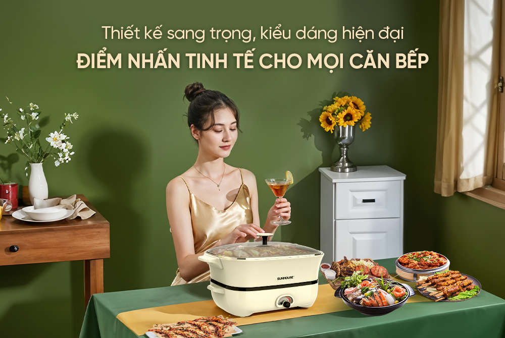 Lẩu điện 6L Sunhouse SHD4560 – ảnh 7