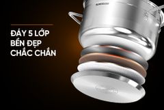 Bộ nồi inox 5 đáy Sunhouse SHG669 ảnh 8