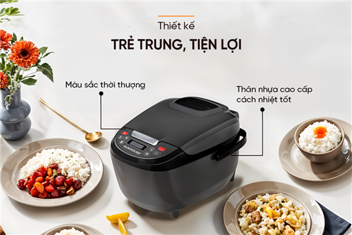 Nồi cơm điện tử 1.8L Sunhouse SHD8909B – ảnh 3