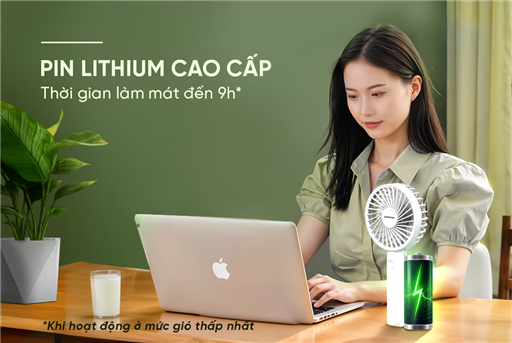 Quạt sạc mini cầm tay Sunhouse SHD7109 – ảnh 6