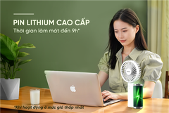 Quạt sạc mini cầm tay Sunhouse SHD7109 ảnh 6