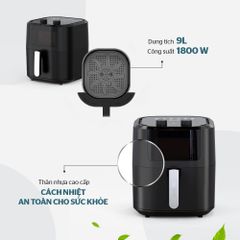Nồi chiên không dầu 9L Sunhouse SHD4037 ảnh 8