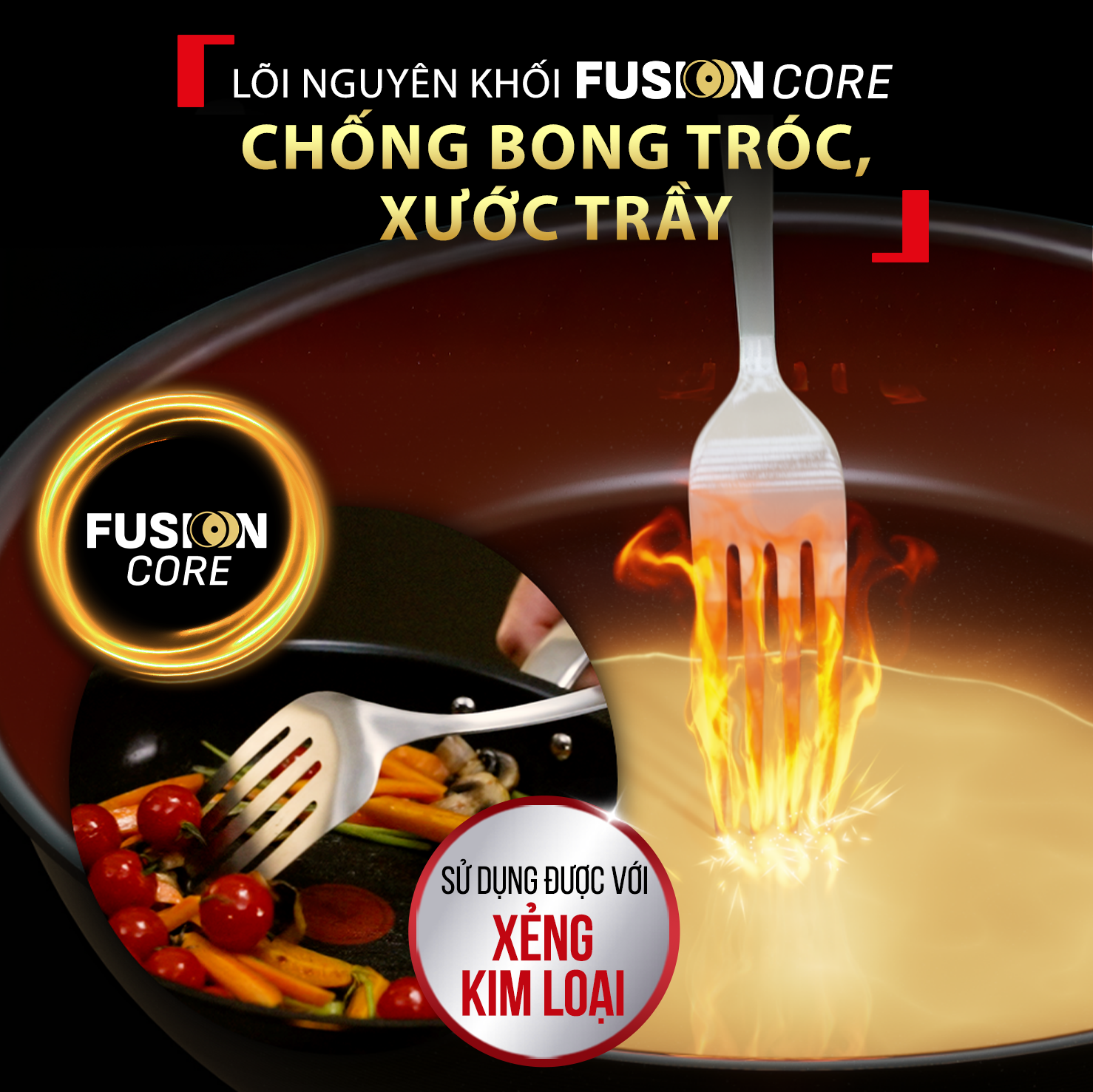 Chảo chống dính cao cấp Tefal Excellence Fusion, Fusion Core – ảnh 3