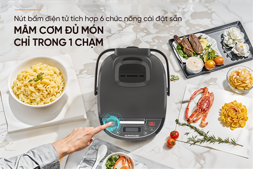Nồi cơm điện tử 1.8L Sunhouse SHD8909B – ảnh 4