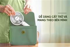 Quạt sạc mini cầm tay Sunhouse SHD7109 ảnh 7