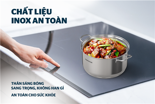 Bộ nồi inox 3 đáy Sunhouse SHG340 – ảnh 5
