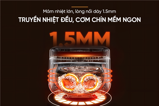 Nồi cơm điện tử 1.8L Sunhouse SHD8909B – ảnh 5