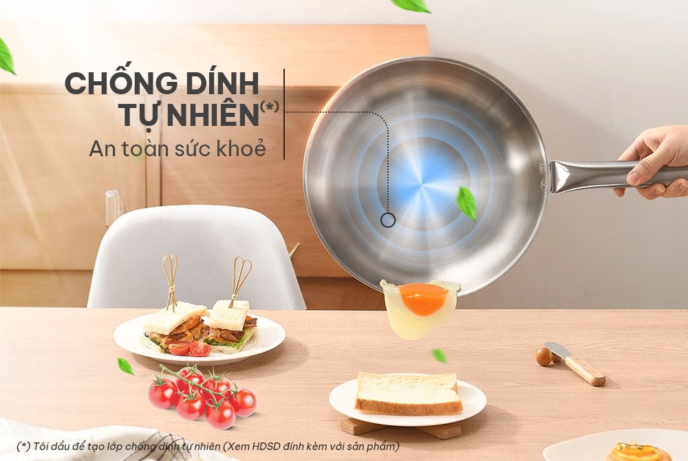 Chảo inox đa lớp Sunhouse IN26M6 – ảnh 8