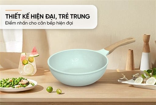 Chảo phủ sứ an toàn đáy từ Sunhouse healthy SBDS24MT – ảnh 5