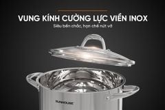 Nồi inox 3 đáy Sunhouse SHG301-18 ảnh 7