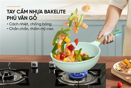 Chảo phủ sứ an toàn đáy từ Sunhouse healthy SBDS26MT – ảnh 6