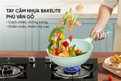 Chảo phủ sứ an toàn đáy từ Sunhouse healthy SBDS26MT ảnh 6