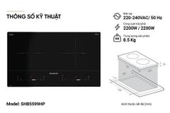 Bếp đôi điện từ Sunhouse SHB5599HP ảnh 5