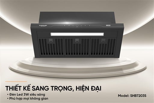 Máy hút mùi âm tủ Sunhouse SHB72035 – ảnh 7
