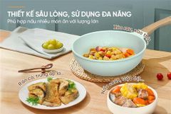 Chảo phủ sứ an toàn đáy từ Sunhouse healthy SBDS20MT ảnh 8