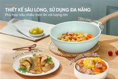 Chảo phủ sứ an toàn đáy từ Sunhouse healthy SBDS24MT ảnh 8