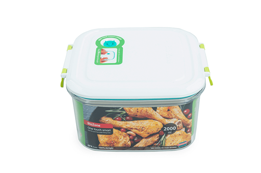 Hộp bảo quản thực phẩm thông minh biozone vuông 2000ML KB-SM2000S1