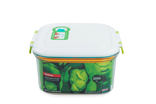 Hộp bảo quản thực phẩm thông minh biozone vuông 2000ML KB-SM2000S1R