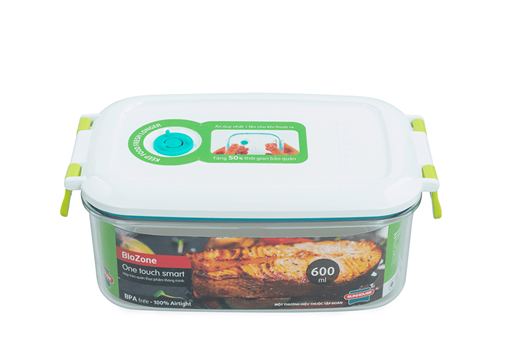 Hộp bảo quản thực phẩm thông minh biozone 600ML KB-SM600S