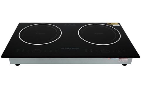 Bếp hồng ngoại Sunhouse SHB9112MT 2 vùng nấu, cảm ứng
