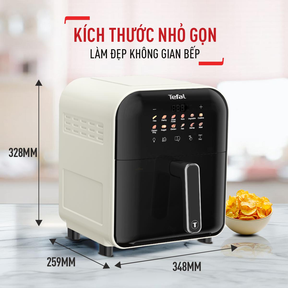 Nồi chiên không dầu Tefal Window EY821868 - 6L - Điện tử