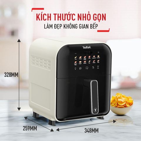 Nồi chiên không dầu Tefal Window EY821868 - 6L - Điện tử