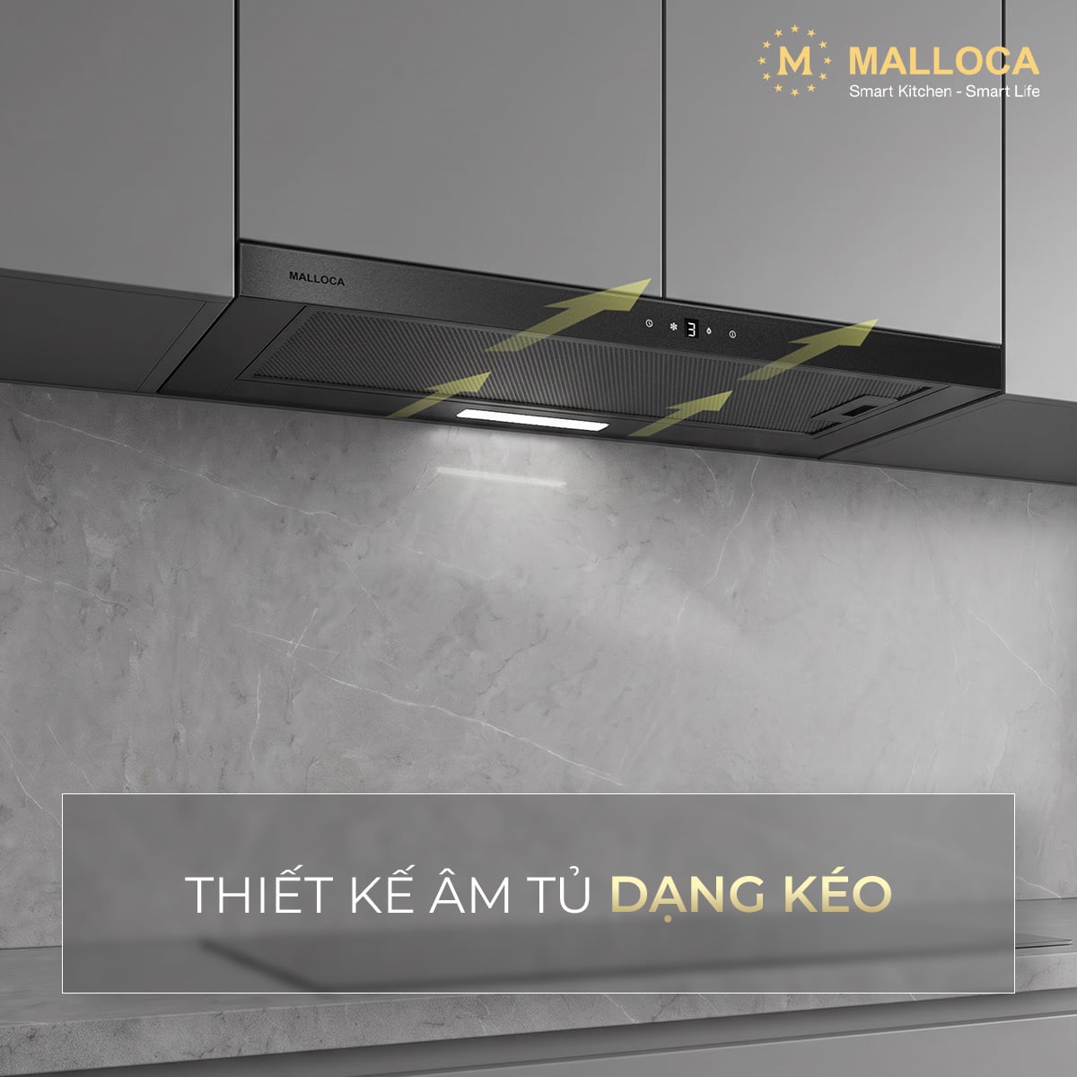 Máy hút mùi âm tủ Malloca MH800TC - Máy hút mùi âm tủ Malloca MH800TC dạng kéo Máy hút mùi âm tủ Malloca MH800TC - Máy hút mùi âm tủ Malloca MH800TC dạng kéo