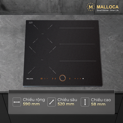 Bếp từ 3 vùng nấu 59CM Malloca MI593ES ảnh 2