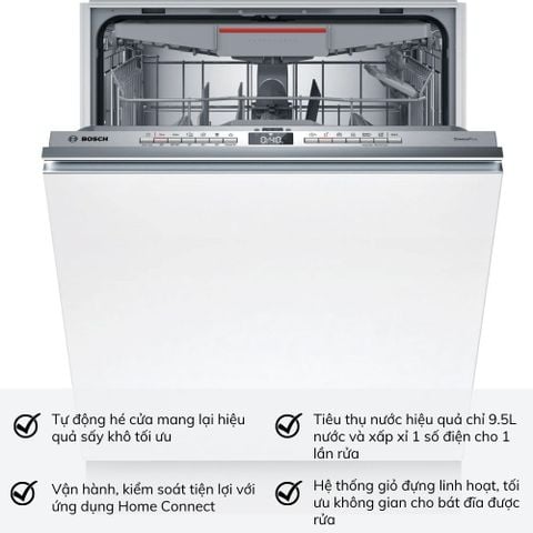 Máy rửa chén Bosch SMV4ECX14E Series 4 Âm Toàn Phần