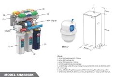 Máy lọc nước r.o 7 lõi Sunhouse SHA8868K ảnh 2
