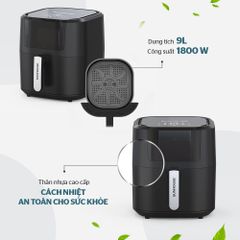 Nồi chiên không dầu 9L Sunhouse SHD4082 ảnh 7